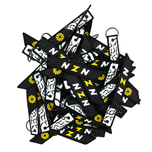 TEXT JET TAG GOLD/WHITE